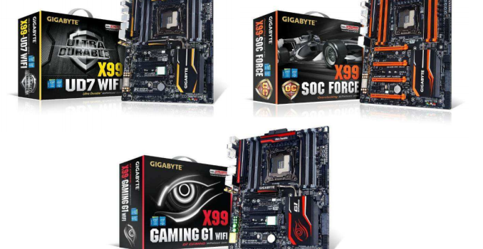GIGABYTE X99 Motherboard Launch: Eight Models from X99-UD3 to G1 WIFI and SOC Force