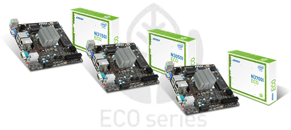 Braswell: MSI Launches Three Mini-ITX ECO Motherboards