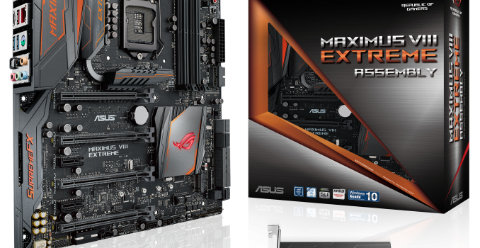 ASUS Launches Maximus VIII Extreme/Assembly for Skylake, includes 10G Ethernet Card