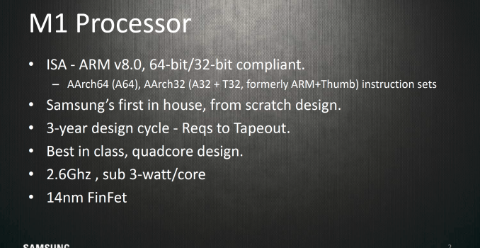 Hot Chips 2016: Exynos M1 Architecture Disclosed