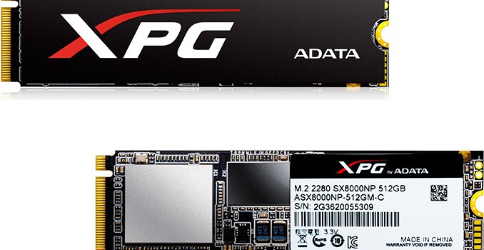 ADATA Launches XPG SX8000: High-End M.2 NVMe SSD Featuring 3D MLC NAND