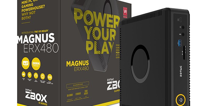 ZOTAC ZBOX MAGNUS ERX480: SFF PC with Intel Core i5, AMD Radeon RX480, USB-C