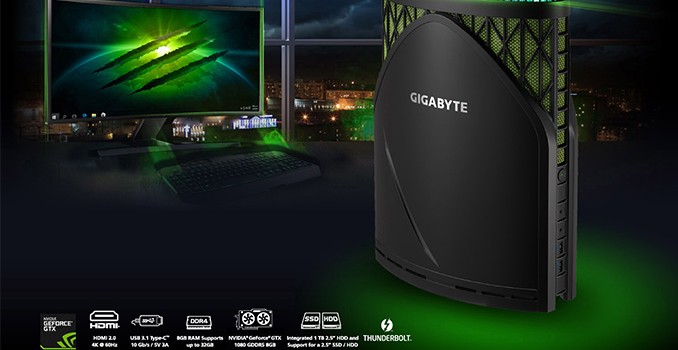 GIGABYTE's New Console: The 'Gaming GT' PC Launched with Core i7-K, GTX1080, TB3