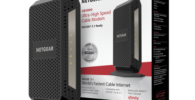 Netgear Launches CM1000 DOCSIS 3.1 Cable Modem, New Switches at CES 2017