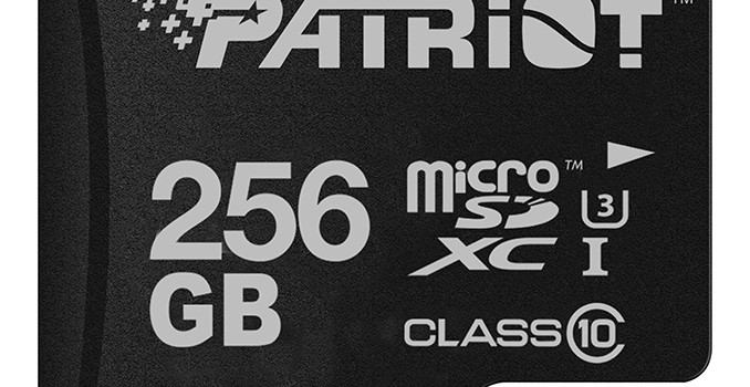 Patriot Introduces LX 256 GB microSDXC Card with Class 10, U3 Certifications