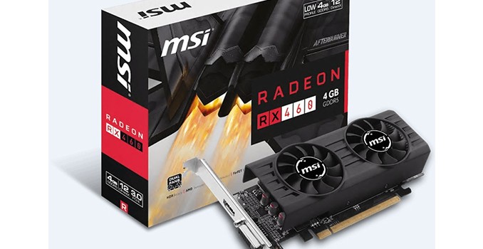 MSI Adds Low-Profile AMD Radeon RX 460 Graphics Cards to Lineup