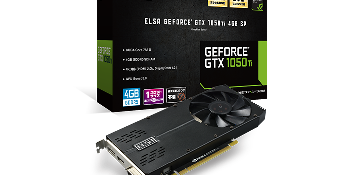 ELSA Launches a Single-Slot GeForce GTX 1050 Ti 4 GB SP