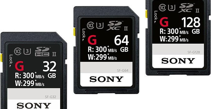 Sony Announces SF-G UHS-II SD Cards: Up to Nearly 300 MB/s Read/Write Performance