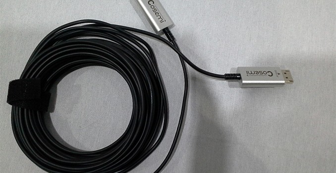 Cosemi Announces 328-Feet ‘8K-Ready’ OptoDP Active DisplayPort 1.4 Optical Cable