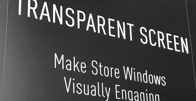 MWC 2017: Panasonic Demonstrates Store Window as a Transparent Screen