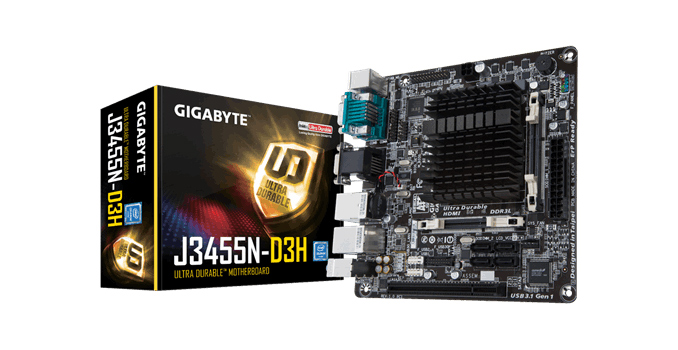 GIGABYTE Lists GA-J3455N-D3H: Apollo Lake with COM, LPT, PS/2, D-Sub and PCI