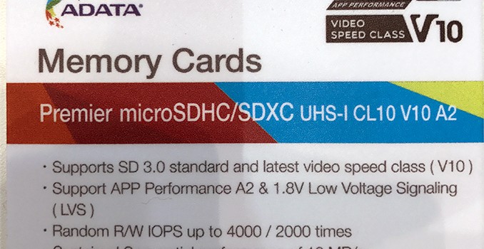 ADATA Demos A2-class microSD Card with 4K/2K IOPS Minimum, Mulls Late 2017 Launch