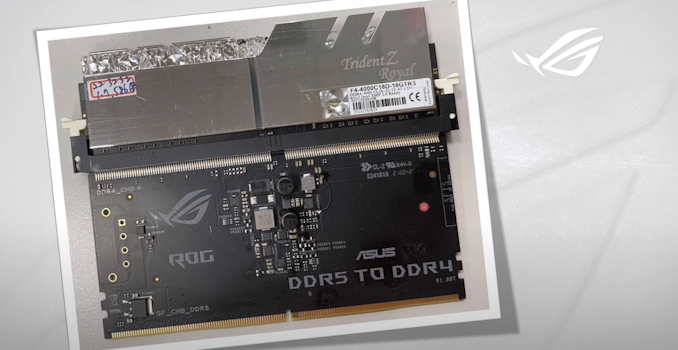 ASUS Demonstrates DDR5 to DDR4 Converter Card