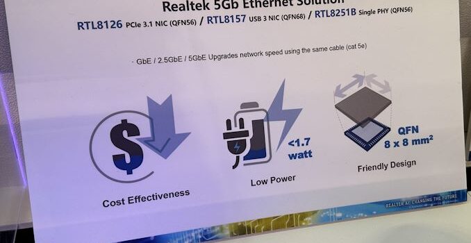 Realtek Previews Platform for Sub-$100 5GbE Network Switches