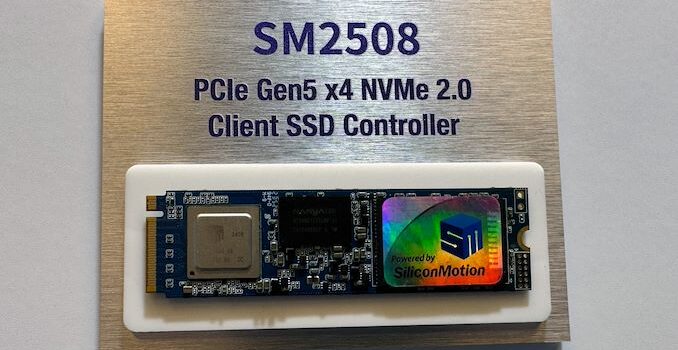 Silicon Motion Demos Low-Power PCie 5.0 SSD Controller: SM2508