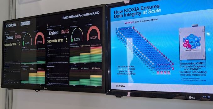 Kioxia Demonstrates RAID Offload Scheme for NVMe Drives